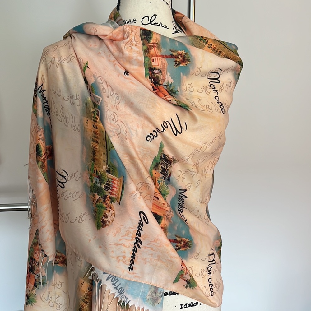 DIAMANTINE Moroccan DESIGNER 🇲🇦 scarf 🧣